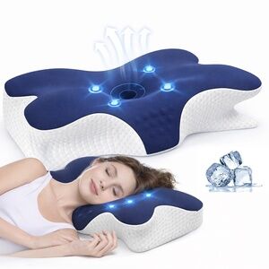 Ergonomic Cervical Neck Pillow – Memory Foam – Pain Relief – NEW